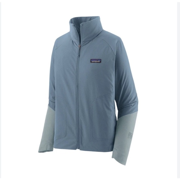 Patagonia Women's R1® CrossStrata Jacket Light Blue Size XL - Picture 1 of 11